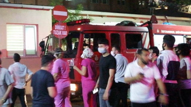 İstanbul Eğitim Araştırma Hastanesi'nde korkutan yangın