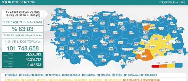 Türkiye'de 24 bin 613 kişinin Kovid-19 testi pozitif çıktı, 231 kişi hayatını kaybetti