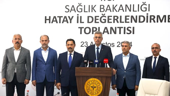 Sağlık Bakanı Memişoğlu, Hatay'da konuştu: