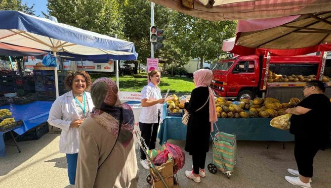 Semt Pazarında Sağlıklı Hayat Merkezleri Tanıtıldı