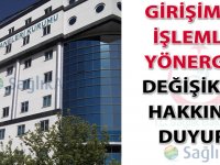 Girişimsel İşlemler Yönergesi Değişikliği hakkında duyuru-01.07.2015