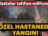 Sultanbeyli'de özel hastanede yangın çıktı