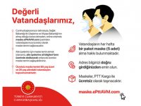 PTT Ücretsiz Maske Dağıtıyor (Başvurular E-devlet'ten yapılacak)