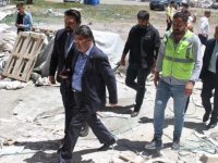 AK Parti Van Milletvekili Türkmenoğlu, Gevaş Devlet Hastanesi inşaatını inceledi