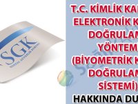 T.C.Kimlik Kartı İle Elektronik Kimlik Doğrulama Yöntemi (Biyometrik Kimlik Doğrulama Sistemi)