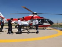 80 Yaşındaki Hasta İçin Ambulans Helikopter Havalandı