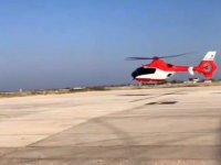 Doğum Hastası Kadın İçin Ambulans Helikopter Havalandı