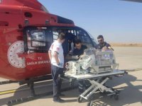 Şanlıurfa'da ambulans helikopter 53 günlük bebek için havalandı