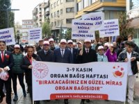 Trabzon'da organ bağışı için farkındalık yürüyüşü gerçekleştirildi