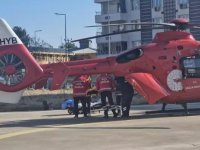 Diyarbakır'da ambulans helikopter lösemi hastası için havalandı