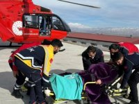 Van'da ambulans helikopter 2 hamile kadın için havalandı